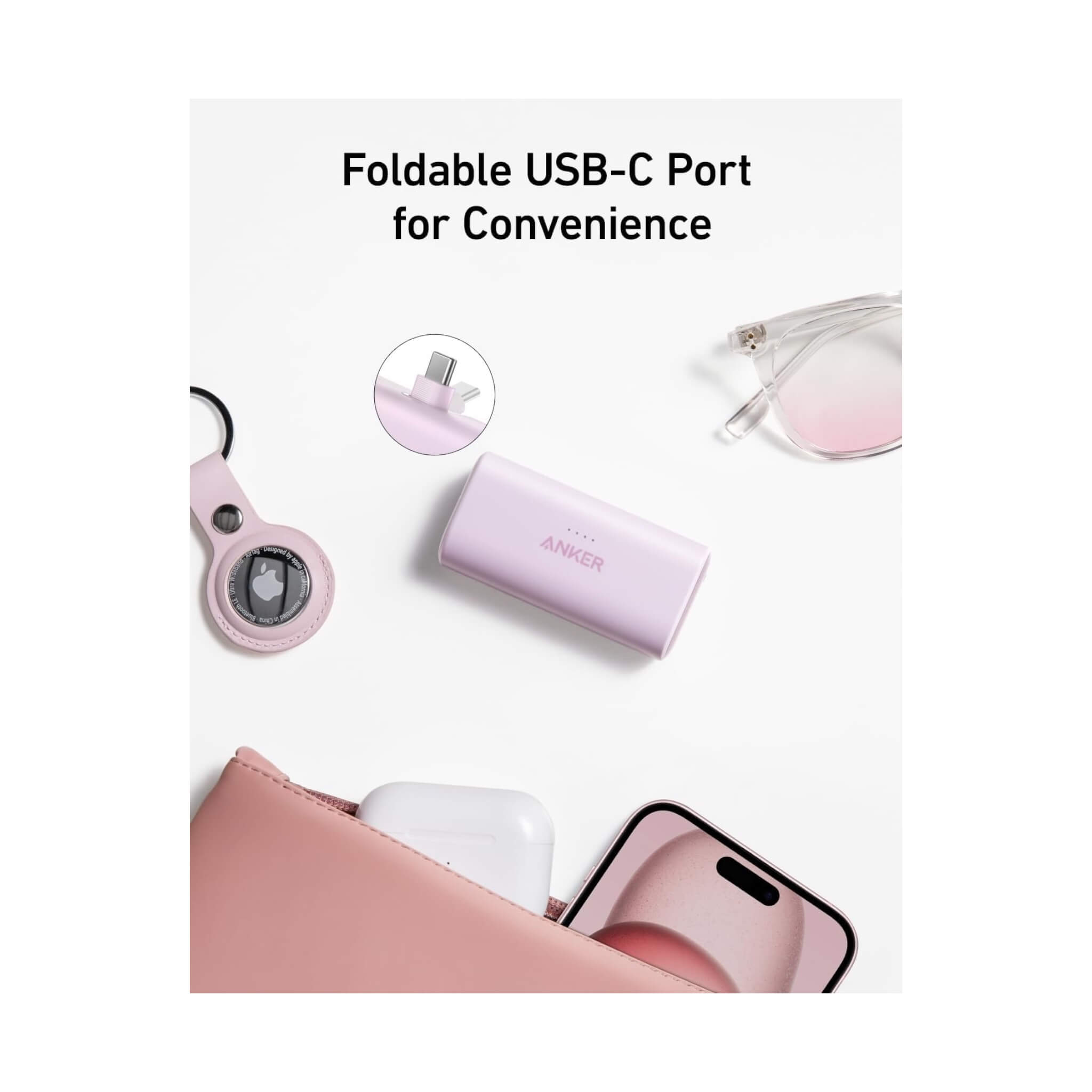 شاحن انكر 5000mAh قوة 22.5 واط USB-C - أزرق شاحن انكر 5000mAh قوة 22.5 واط USB-C - أزرق