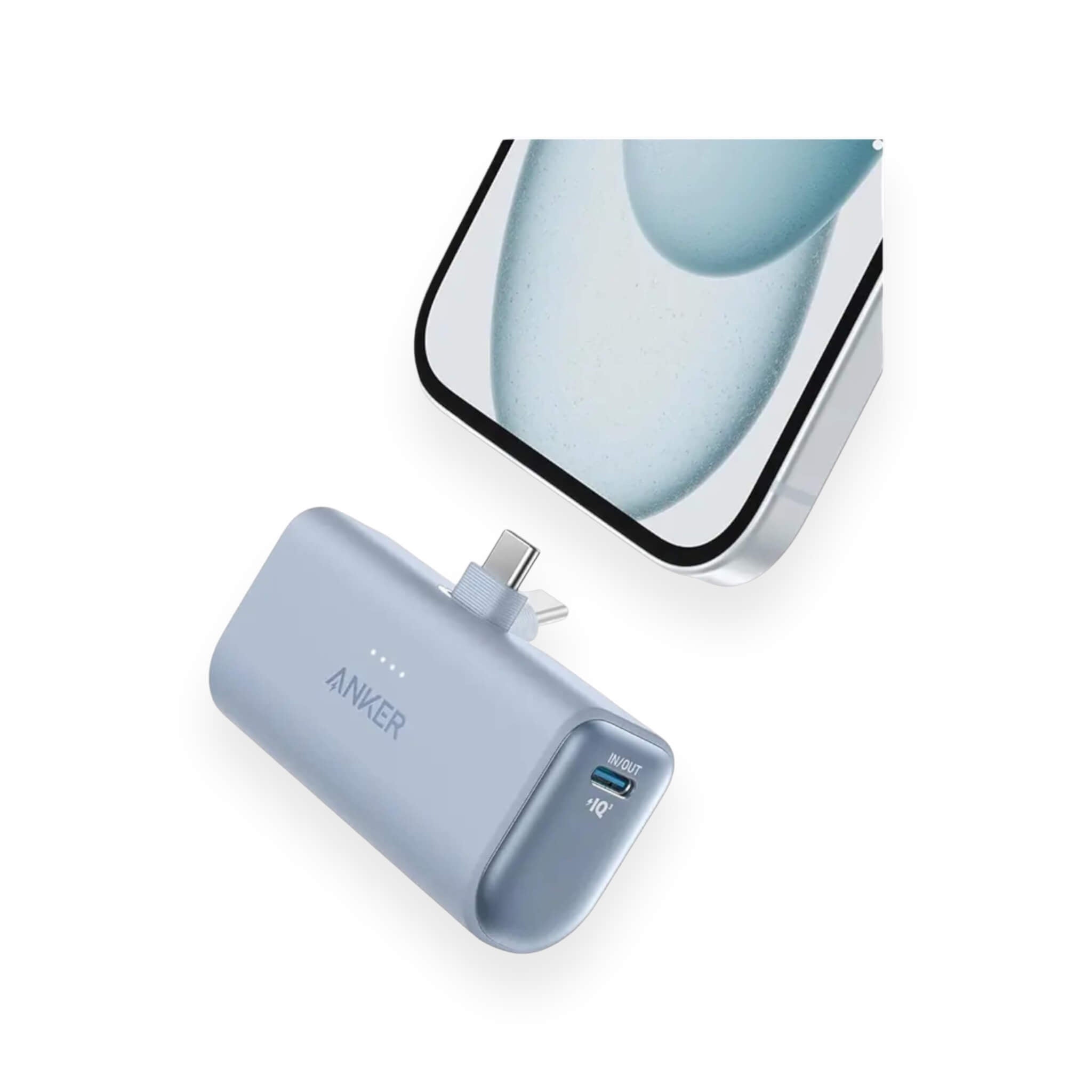 شاحن انكر 5000mAh قوة 22.5 واط USB-C - أزرق شاحن انكر 5000mAh قوة 22.5 واط USB-C - أزرق