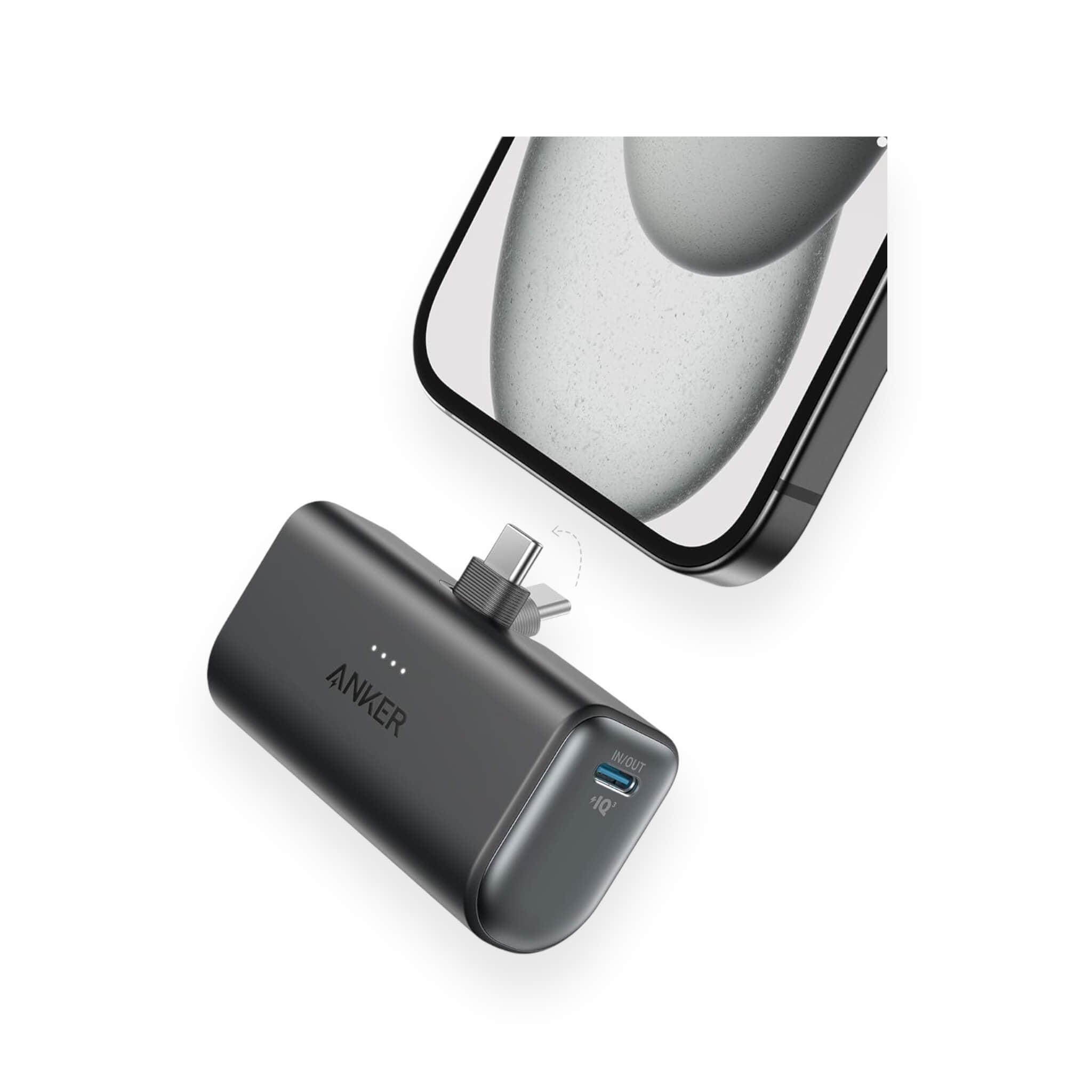 شاحن انكر 5000mAh قوة 22.5 واط USB-C - أسود شاحن انكر 5000mAh قوة 22.5 واط USB-C - أسود