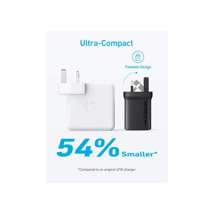 Anker 67W with 3 ports, compact and versatile charger for fast charging, at TaMiMi Projects in Qatar.
