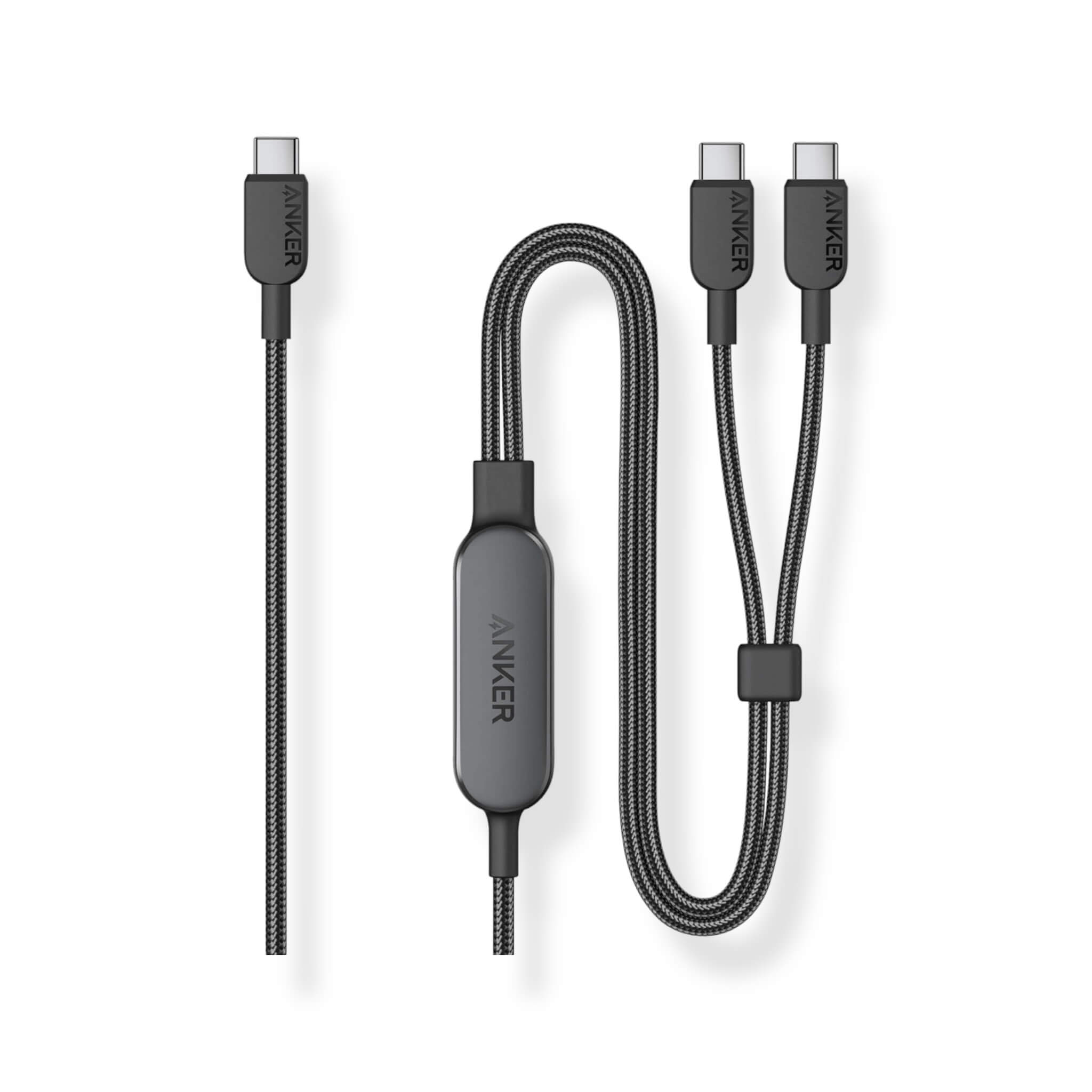 Anker 2-in-1 USB C Cable 140W - 4 ft Anker 2-in-1 USB C Cable 140W - 4 ft