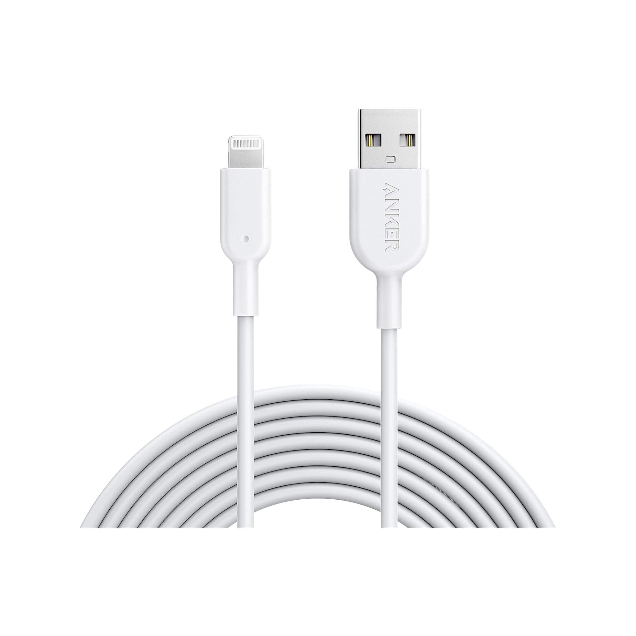 Anker PowerLine II Lightning Cable 3m - White Anker PowerLine II Lightning Cable 3m - White
