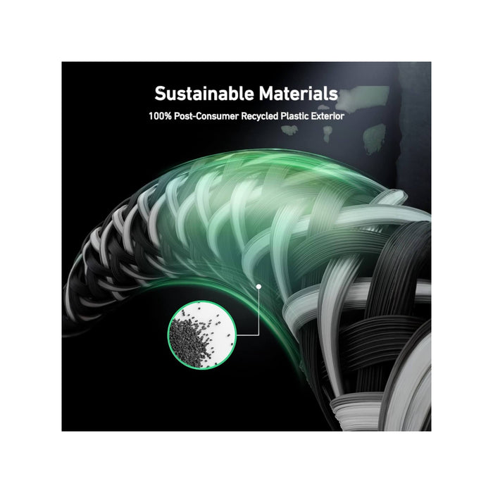 ‫كابل أنكر برايم USB-C إلى USB-C بقوة ٢٤٠ واط وطول ٦ أقدام، شحن سريع، متين وصديق للبيئة. متوفر في تميمي بروجكتس قطر.‬