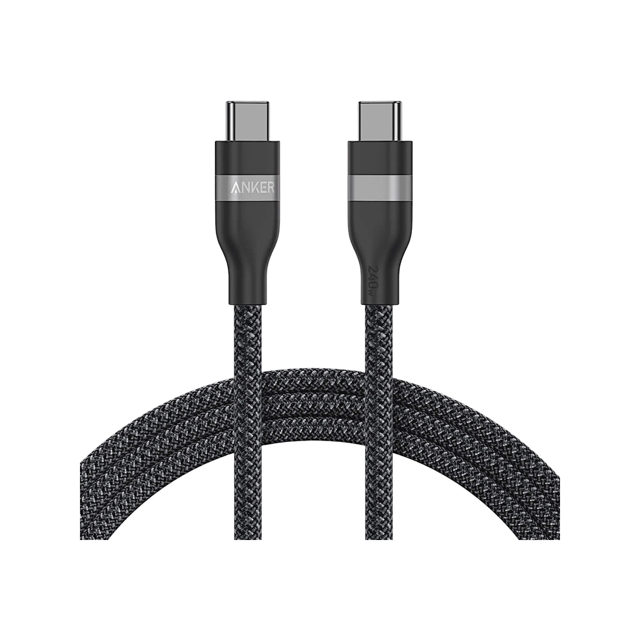Anker USB-C to USB-C Cable 240W - 6ft - Black Anker USB-C to USB-C Cable 240W - 6ft - Black
