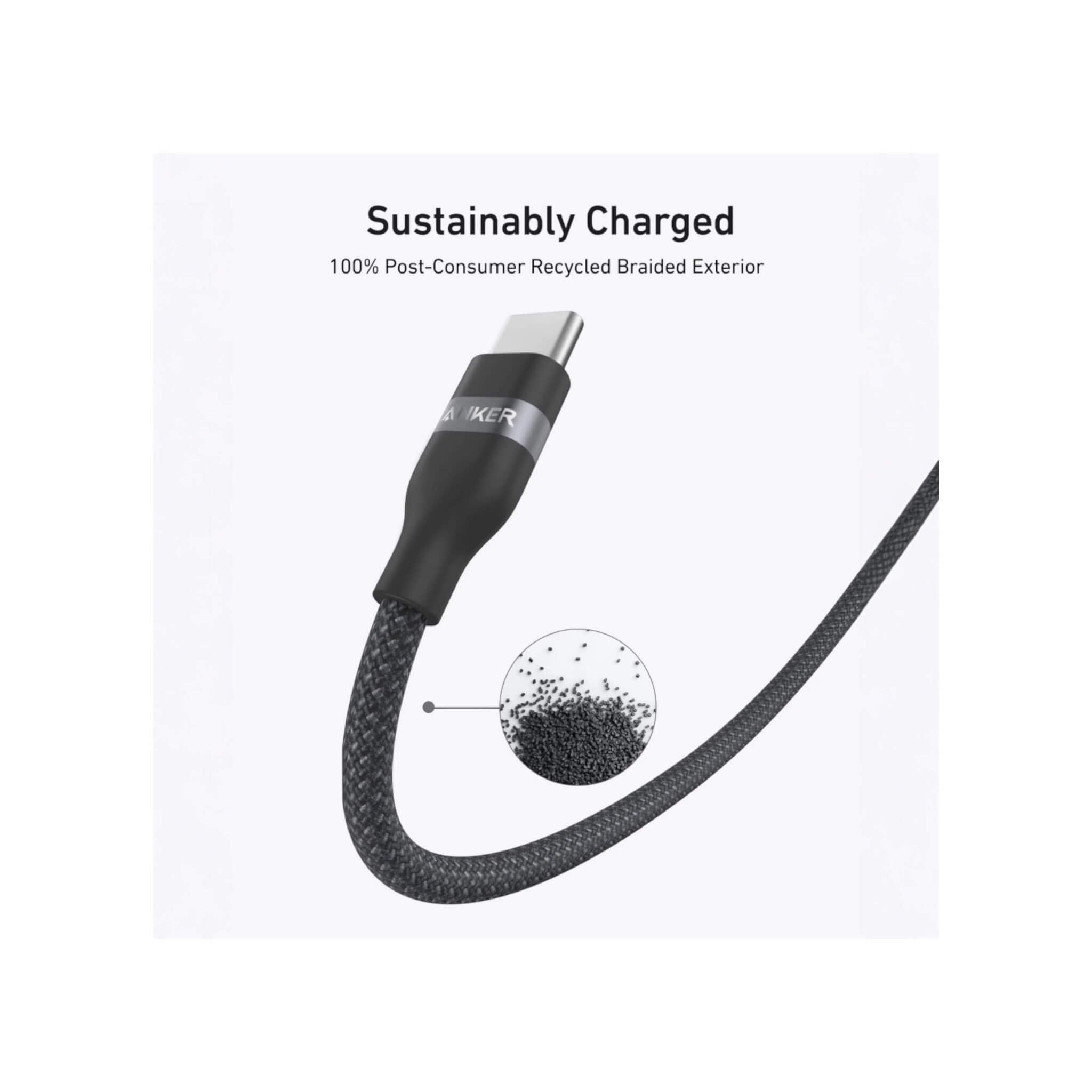 Anker USB-C to USB-C Cable 240W - 6ft - Black Anker USB-C to USB-C Cable 240W - 6ft - Black