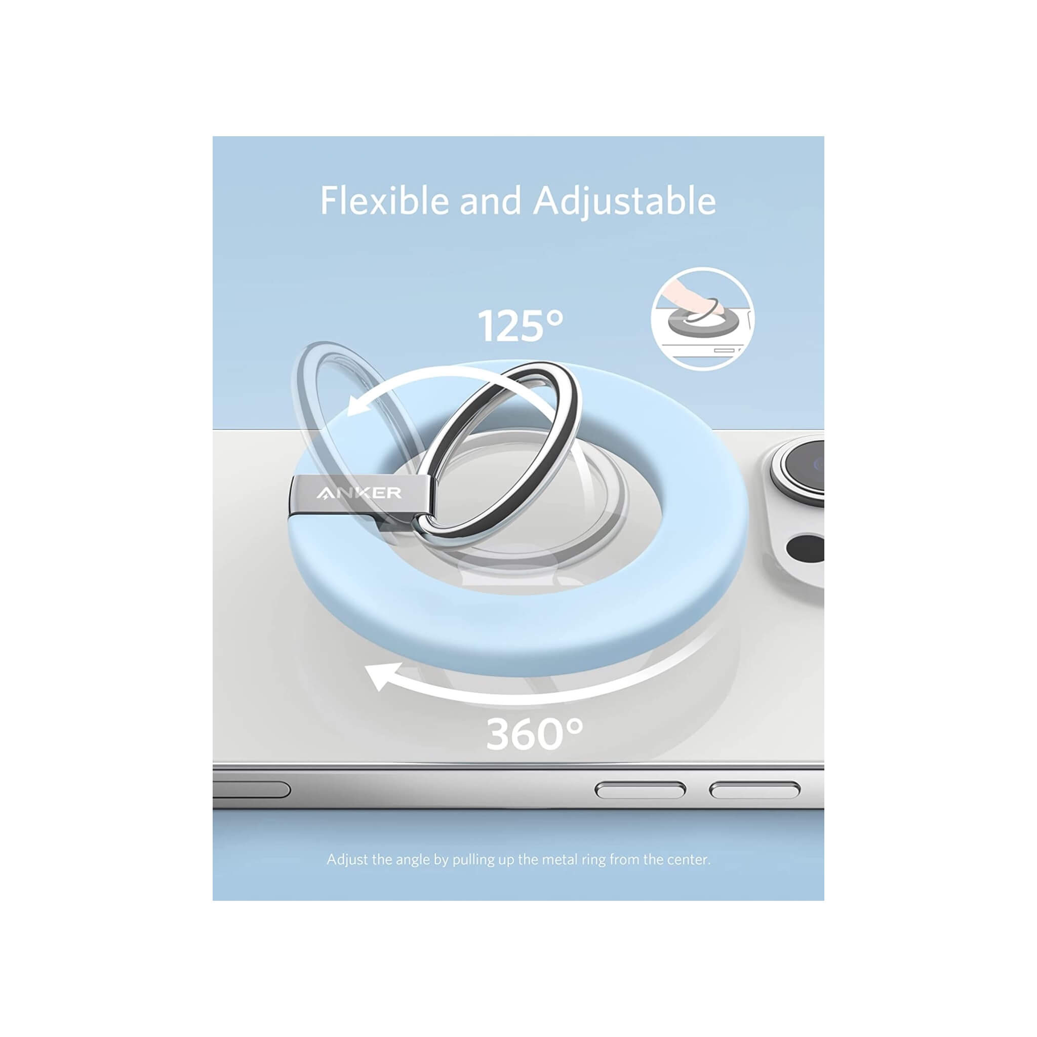 Anker Magnetic Phone Grip - Blue Anker Magnetic Phone Grip - Blue