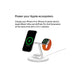 Belkin 3-in-1 wireless charger with MagSafe, provides fast charging for multiple devices, available at TaMiMi Projects in Qatar.