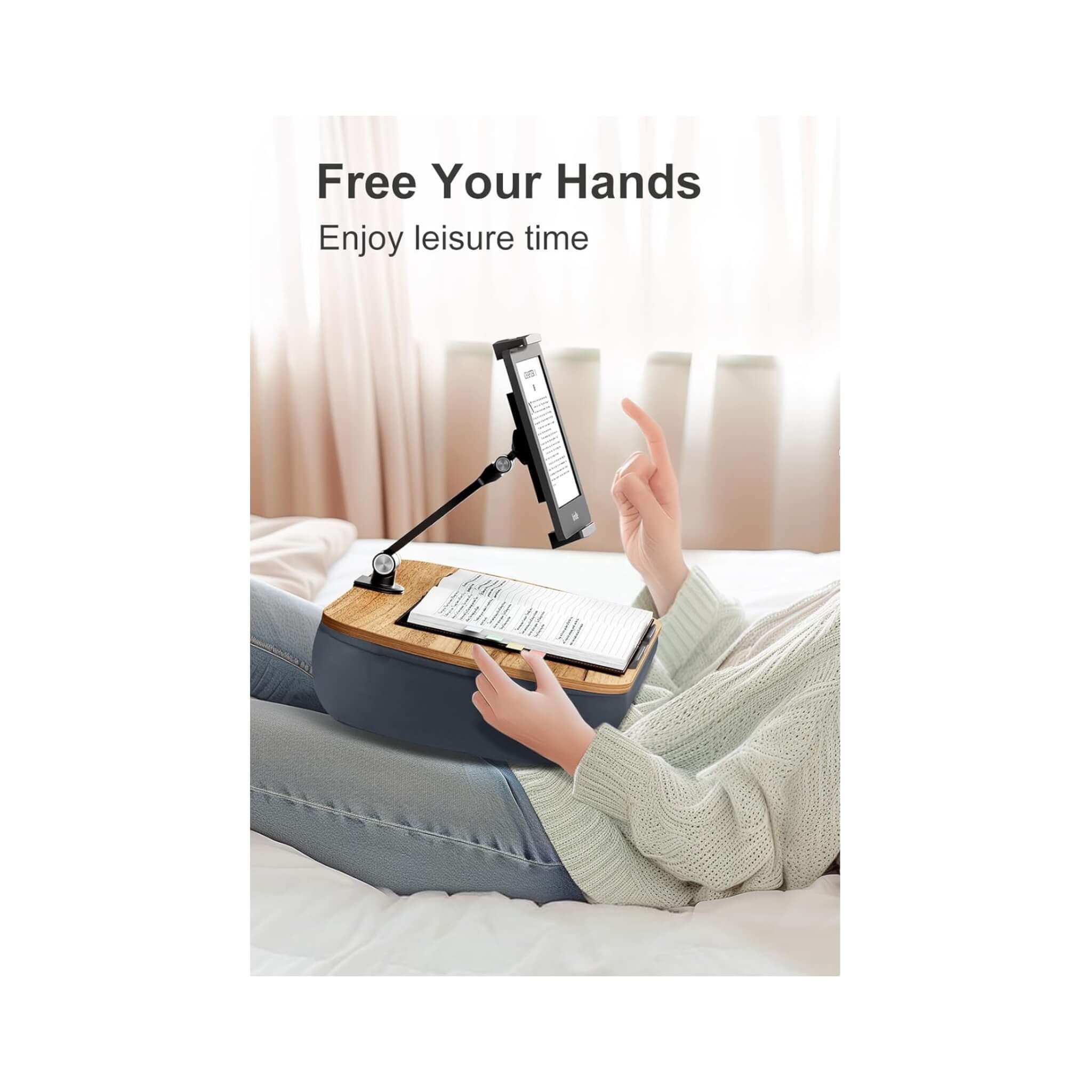 Versatile Lap Beanbag Tablet Stand with Adjustable Arm Versatile Lap Beanbag Tablet Stand with Adjustable Arm
