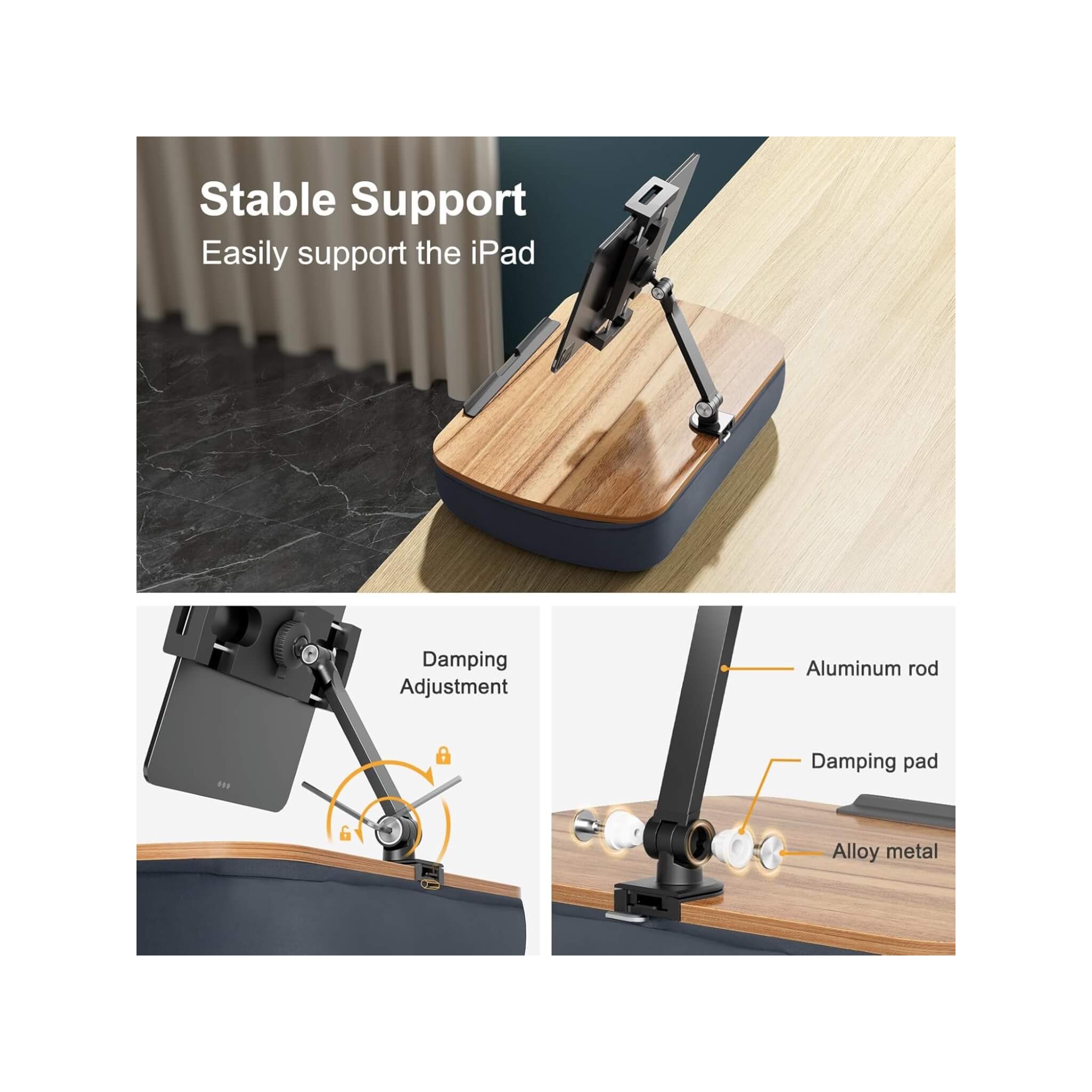 Versatile Lap Beanbag Tablet Stand with Adjustable Arm Versatile Lap Beanbag Tablet Stand with Adjustable Arm