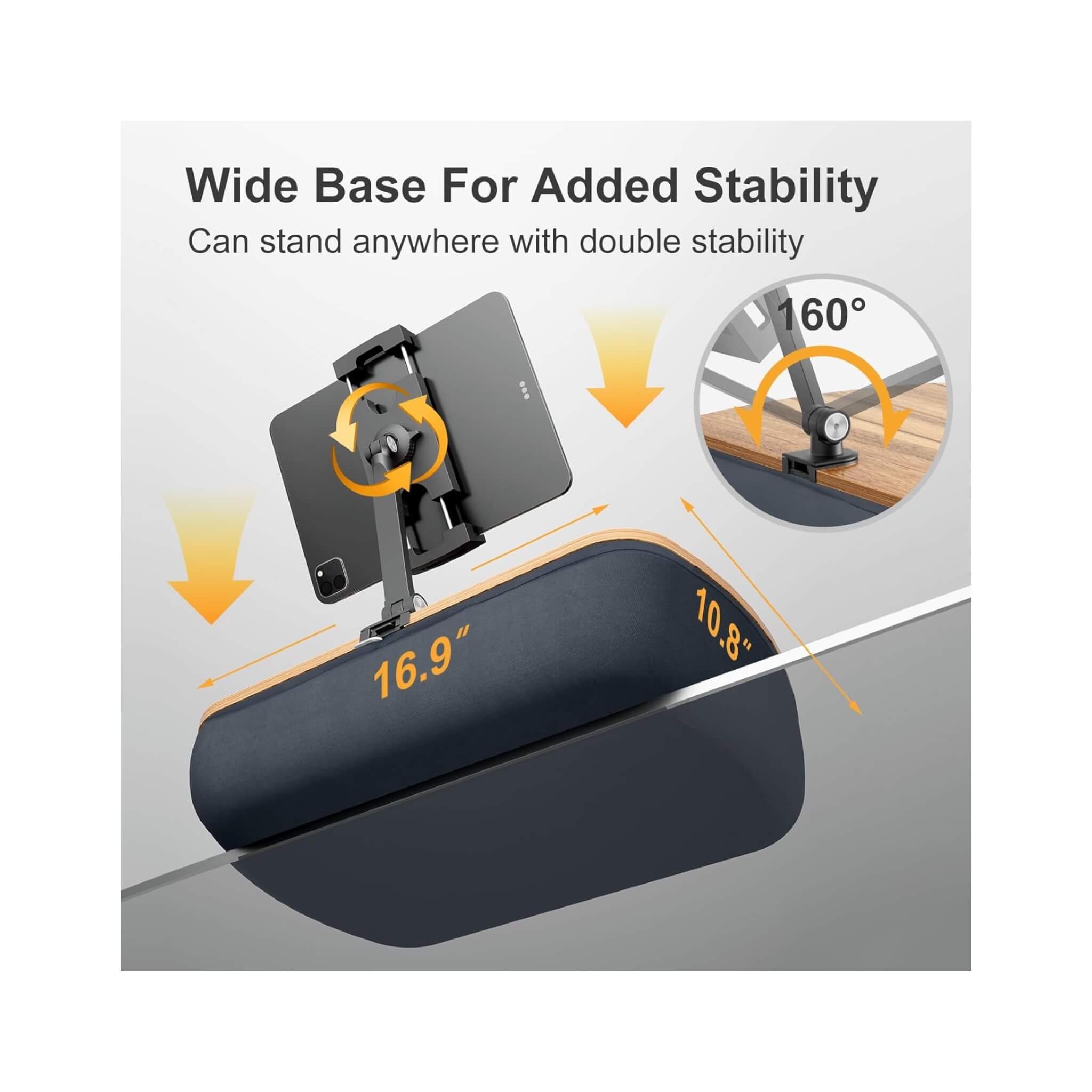 Versatile Lap Beanbag Tablet Stand with Adjustable Arm Versatile Lap Beanbag Tablet Stand with Adjustable Arm