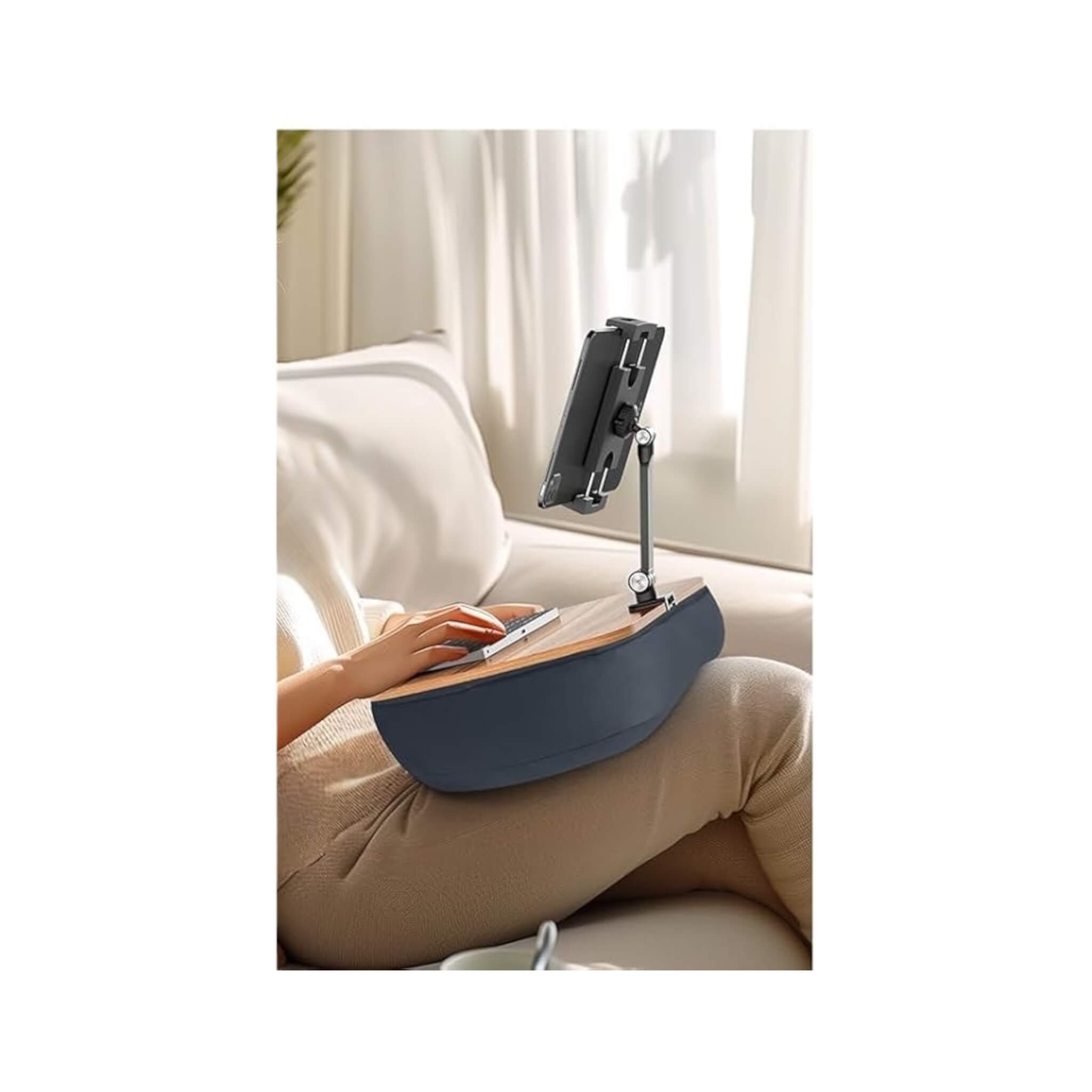 Versatile Lap Beanbag Tablet Stand with Adjustable Arm Versatile Lap Beanbag Tablet Stand with Adjustable Arm