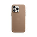Apple FineWoven case for iPhone 15 Pro Max in taupe, MagSafe compatible, luxurious design, excellent protection, TaMiMi Projects in Qatar.