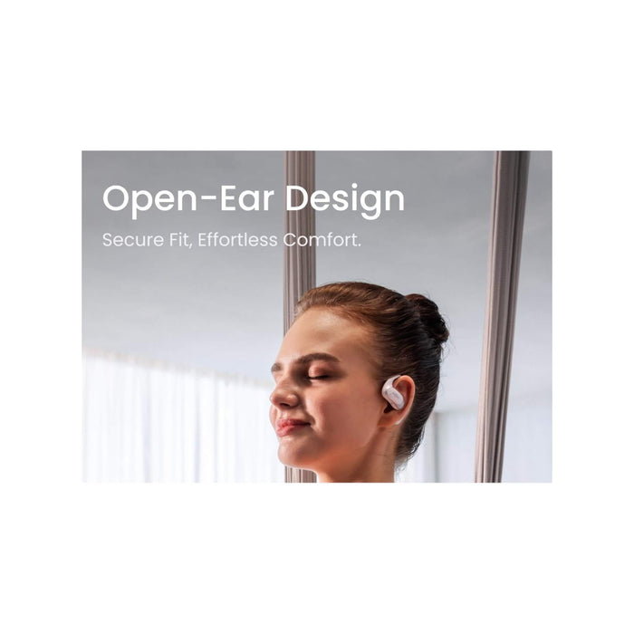 SHOKZ OpenFit Air open-ear earbuds, water-resistant, secure fit, 6-hour battery, premium sound. At TaMiMi Projects in Qatar.








