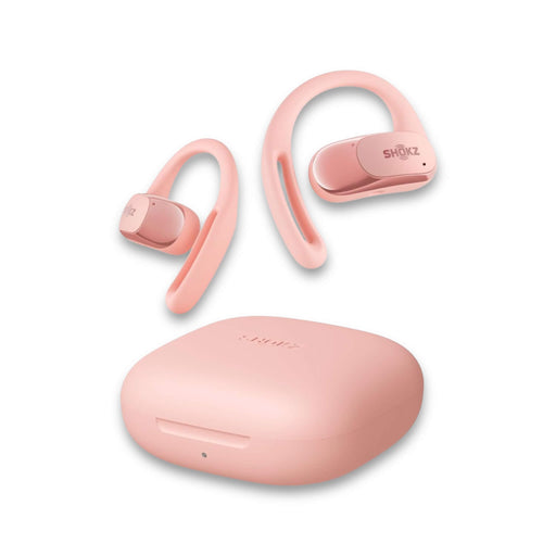 SHOKZ OpenFit Air open-ear earbuds, water-resistant, secure fit, 6-hour battery, premium sound. At TaMiMi Projects in Qatar.







