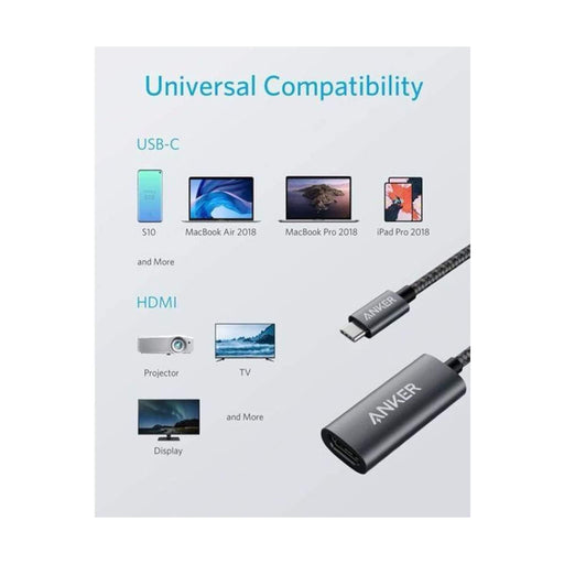 Compact and portable USB-C to HDMI adapter, ideal for travel and daily use from TaMiMi Projects in Qatar

