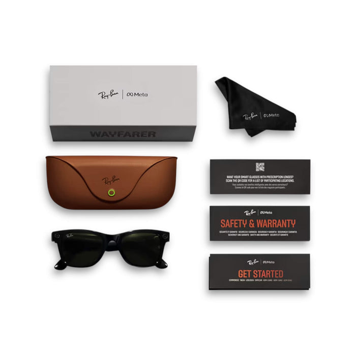 Ray-Ban Meta Wayfarer - Matte Black / Graph Green - Regular