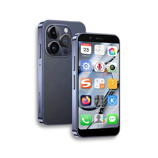 Ultra-compact mini phone, the size of a bank card, easy to carry anywhere, from TaMiMi Projects in Qatar.