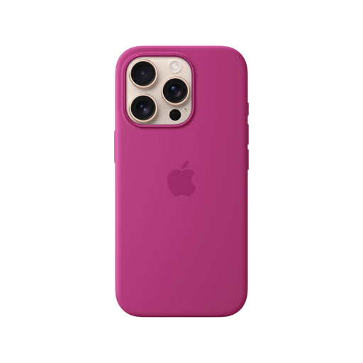 Apple iPhone 16 Pro Max silicone case with MagSafe for seamless attachment from Tamimi Projects in Qatar.