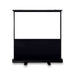 Pull-up projector screen with floor base, aluminum frame, hydraulic expansion, and adjustable height - TaMiMi Projects, Qatar.
