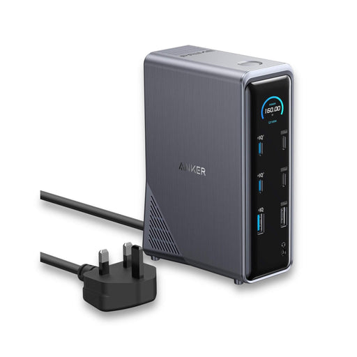 Anker Prime 14-in-1 charging dock with 160W output and dual 4K display support from Tamimi Projects in Qatar.