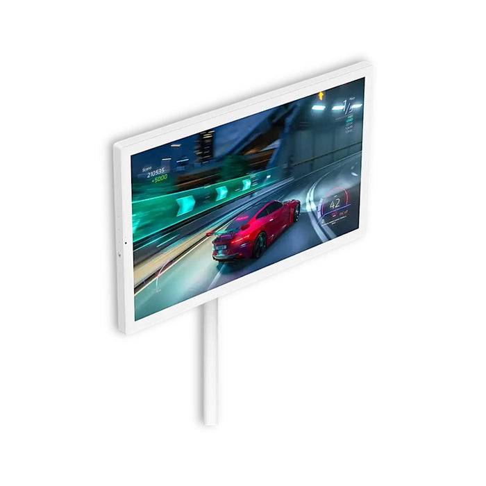 Powerology Smart Screen features a 13MP camera for video calls، dual 5W speakers, from Tamimi Projects in Qatar.