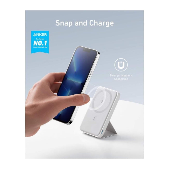 Anker Magnetic Battery (MagGo) with Mini Cell technology for efficient charging and slim profile, from TaMiMi Projects in Qatar.