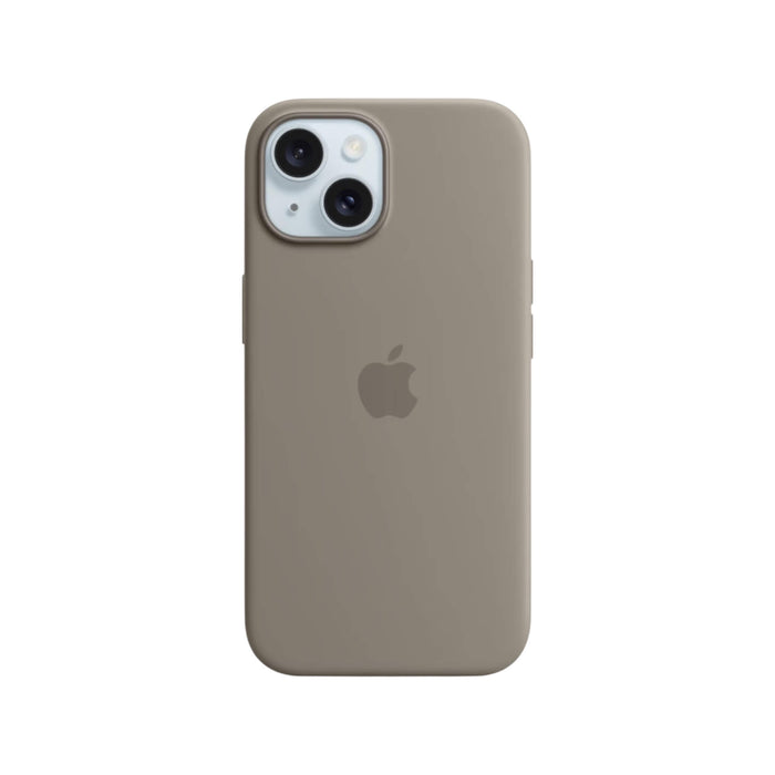 Apple iPhone 15 Silicone Case with MagSafe - Clay, available now from TaMiMi Projects Qatar.