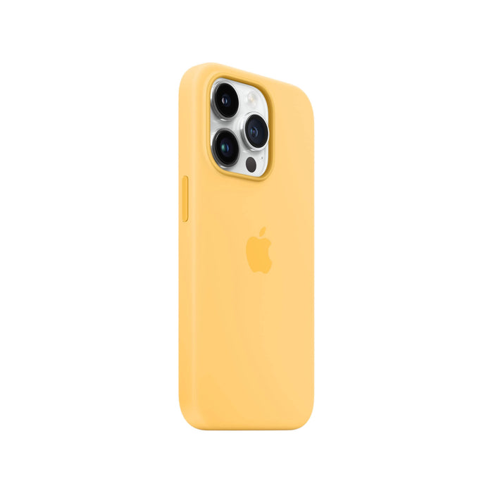 Get Apple Apple iPhone 14 Pro Silicone Case with MagSafe - Sunglow in Qatar from TaMiMi Projects.