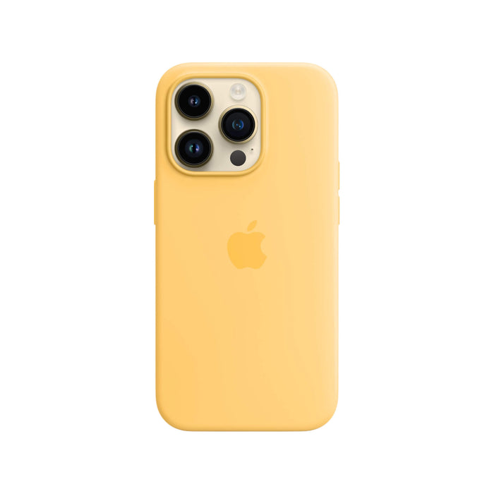 Get Apple Apple iPhone 14 Pro Silicone Case with MagSafe - Sunglow in Qatar from TaMiMi Projects.