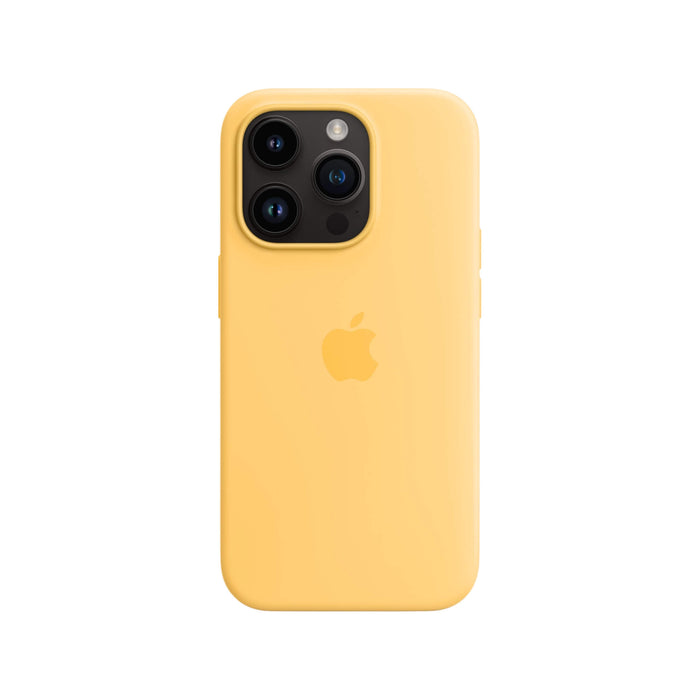 Get Apple Apple iPhone 14 Pro Silicone Case with MagSafe - Sunglow in Qatar from TaMiMi Projects.