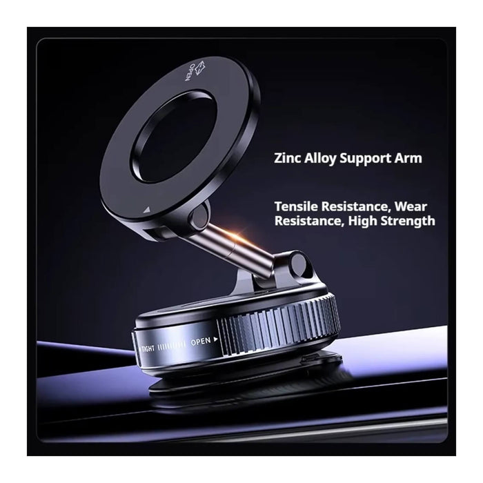Magnetic car mount, compatible with iPhone 16/15/14 and all smartphones. Available from Tamimi Projects in Qatar.