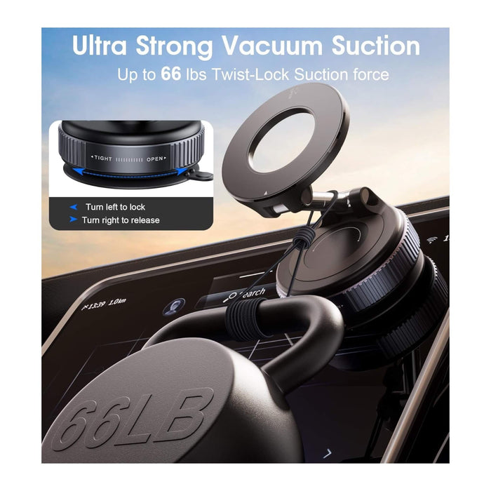 magnetic car phone holder with N52 magnets and triple-axis stability. Available from Tamimi Projects in Qatar.