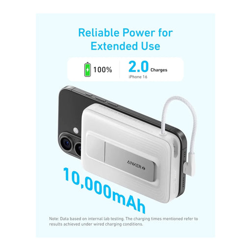  Anker Zolo Power Bank featuring an adjustable stand for perfect viewing angles, available from Tamimi Projects in Qatar.