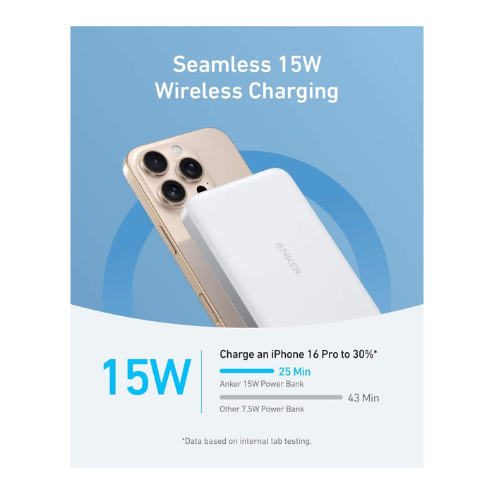 Anker MagGo Power Bank (10K, Slim), a 23.62-inch USB-C cable, and a welcome guide, available from Tamimi Projects in Qatar.