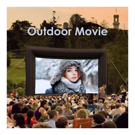 Inflatable Movie Screen، Triangular stand design with D-rings for added stability and support, from Tamimi Projects, Qatar.