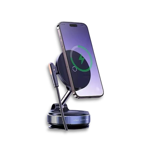 Vacuum Magnetic Wireless Charging Car Phone Stand, Securely holds your phone in place while driving, from TaMiMi Projects Qatar.
