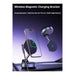 Vacuum Magnetic Wireless Charging Car Phone Stand, with strong vacuum suction for a firm grip, from TaMiMi Projects in Qatar.
