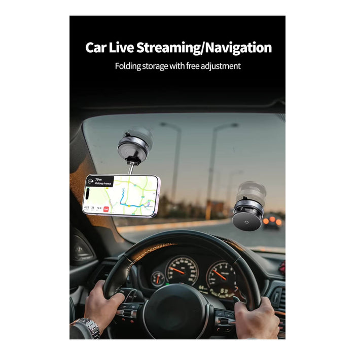 Vacuum Magnetic Wireless Charging Car Phone Stand, Supports multiple phone models. from TaMiMi Projects in Qatar.