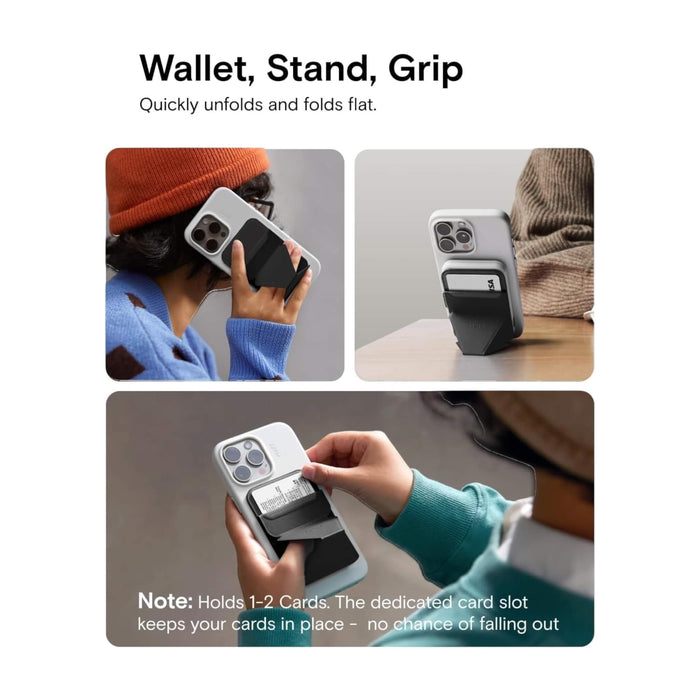 MOFT magnetic wallet stand, Sunset, with angle adjustment & Magsafe. Available at TaMiMi Projects in Qatar.