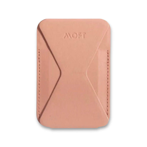 MOFT magnetic wallet stand, in Pink, with angle adjustment & Magsafe. Available from TaMiMi Projects in Qatar.