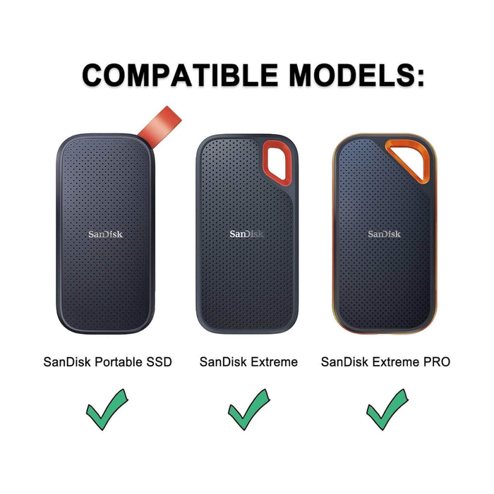 Hard Case for SanDisk Extreme Portable SSD, EVA Shockproof Storage Bag - available from TaMiMi Projects in Qatar.