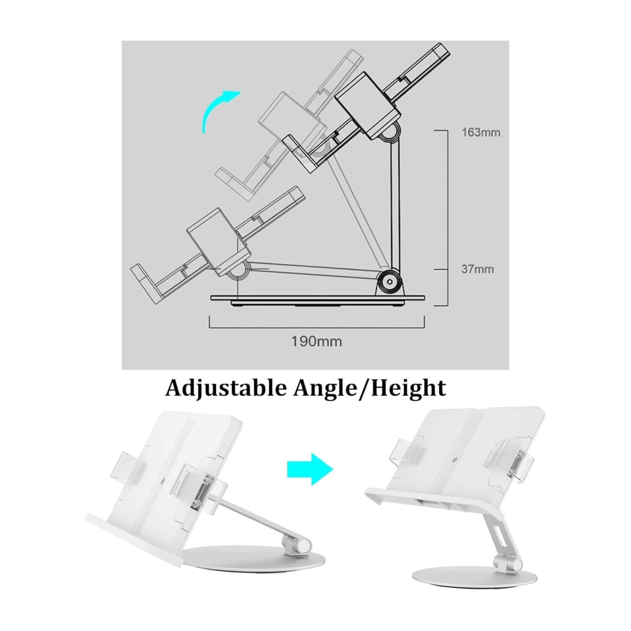 Adjustable Book Stand - 360° Rotation Adjustable Book Stand - 360° Rotation