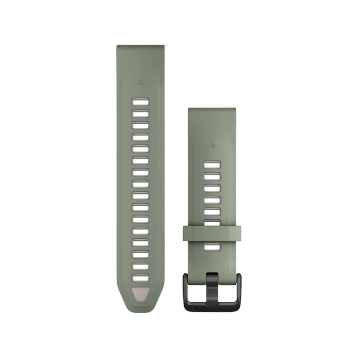 Garmin QuickFit® 20 Watch Band in Willow with Fog Gray Silicone, Available now at TaMiMi Projects in Qatar.