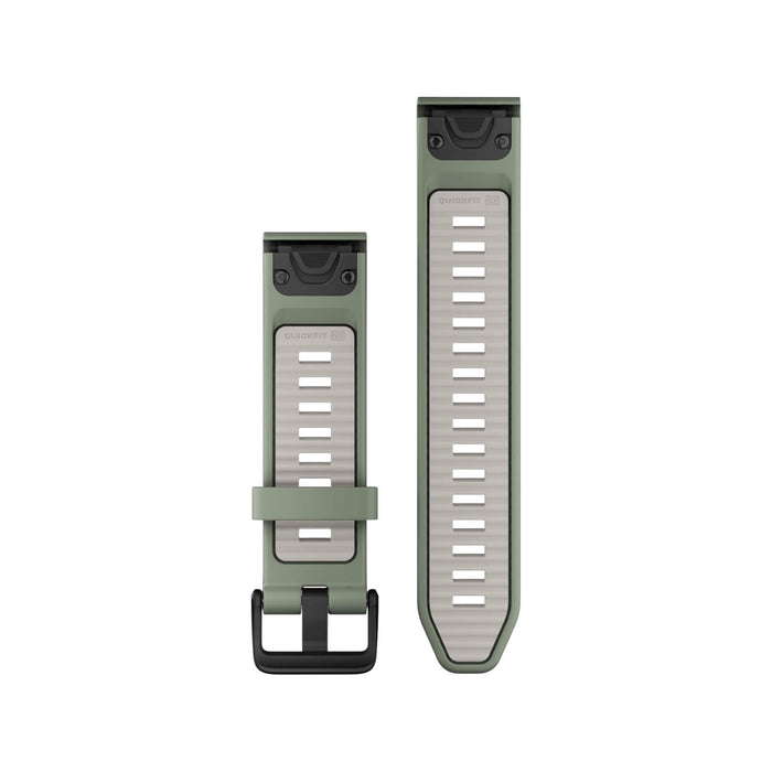 Garmin QuickFit® 20 Watch Band in Willow with Fog Gray Silicone, Available now at TaMiMi Projects in Qatar.