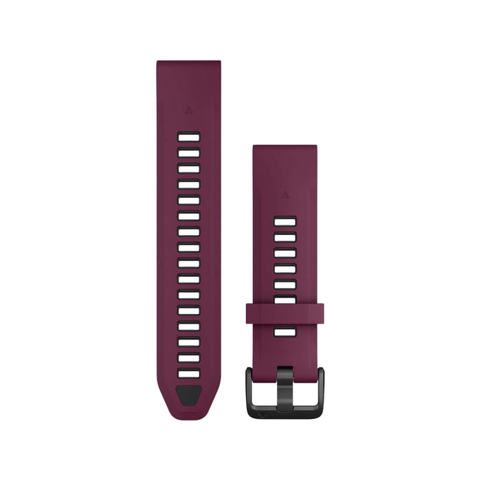 Garmin QuickFit® 20 Watch Band in Merlot with Graphite Silicone, Available now at TaMiMi Projects in Qatar.