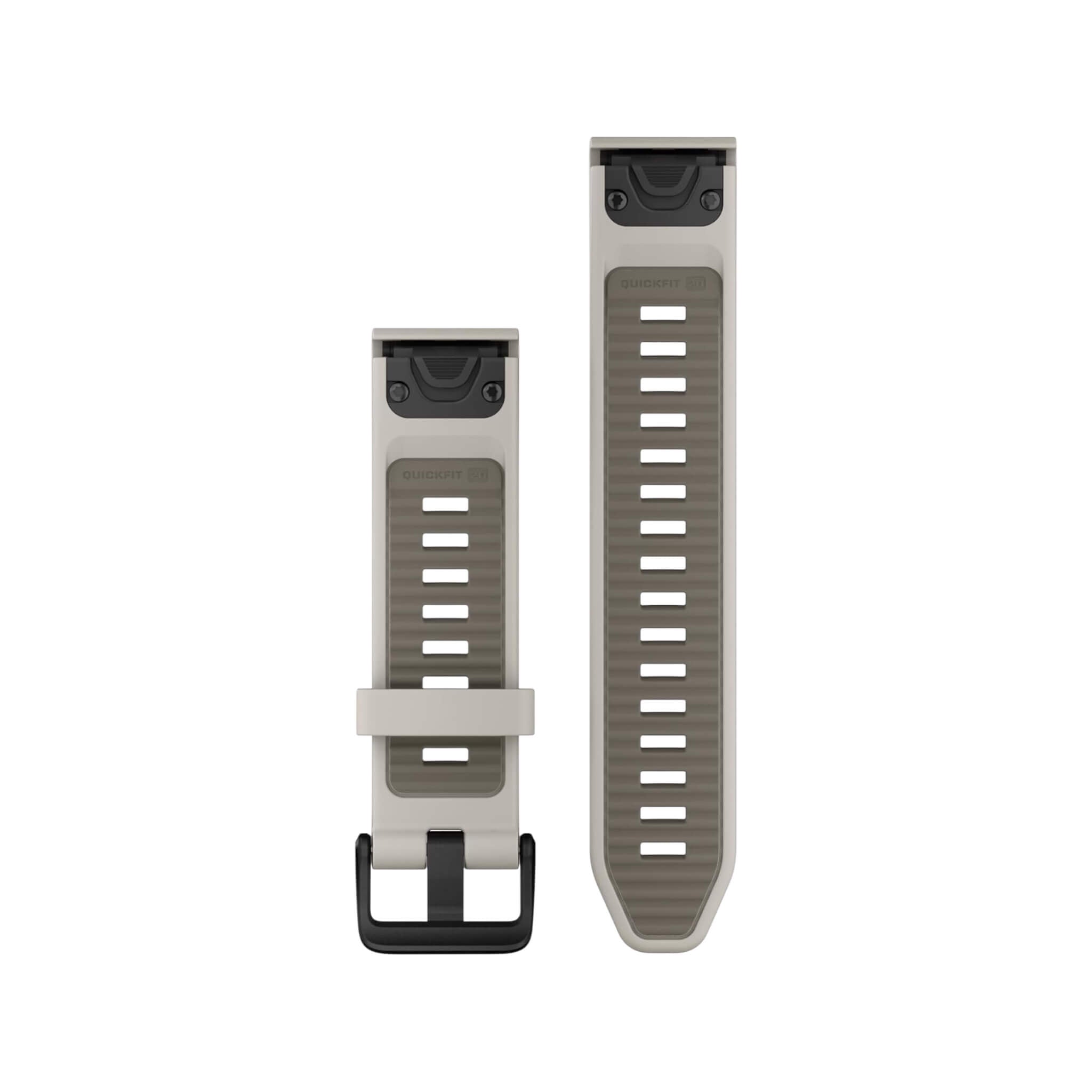 Garmin QuickFit® 20 Watch Band - Fog Gray/Dark Sandstone Silicone Garmin QuickFit® 20 Watch Band - Fog Gray/Dark Sandstone Silicone