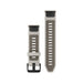 Garmin QuickFit® 20 Watch Band in Fog Gray with Dark Sandstone Silicone, Available now at TaMiMi Projects in Qatar.