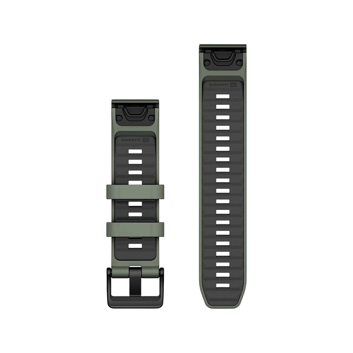 Garmin QuickFit® 22 Watch Band - Willow with Graphite Silicone, Available now at TaMiMi Projects in Qatar.