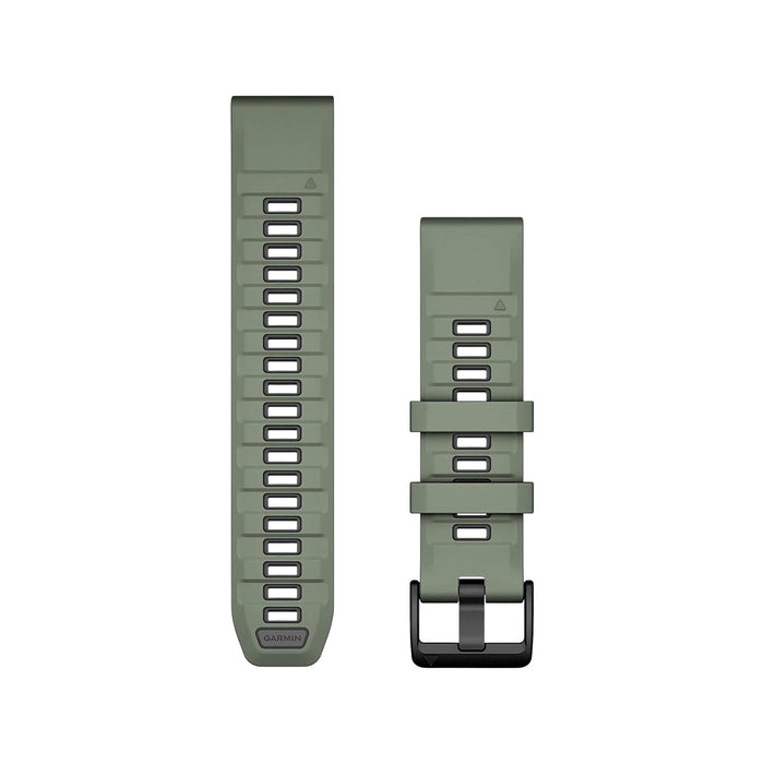 Garmin QuickFit® 22 Watch Band - Willow with Graphite Silicone, Available now at TaMiMi Projects in Qatar.