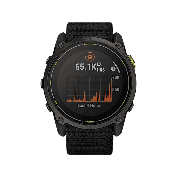 Garmin Enduro 3 GPS Solar Smartwatch 51mm with titanium frame, sapphire glass, and 90-day battery at TaMiMi Projects Qatar.